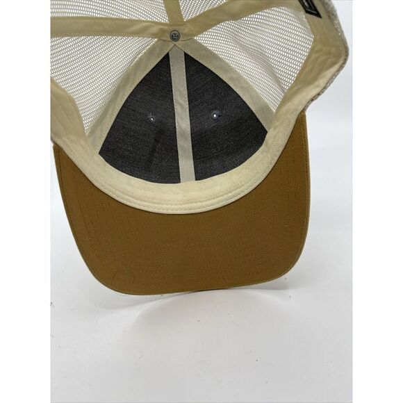 Leinenkugel's Beer Patch Snapback Hat Mesh Trucker Cap 2 Tone Brown - Picture 3 of 5